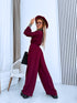 "BRUNETTE 10312" set - burgundy